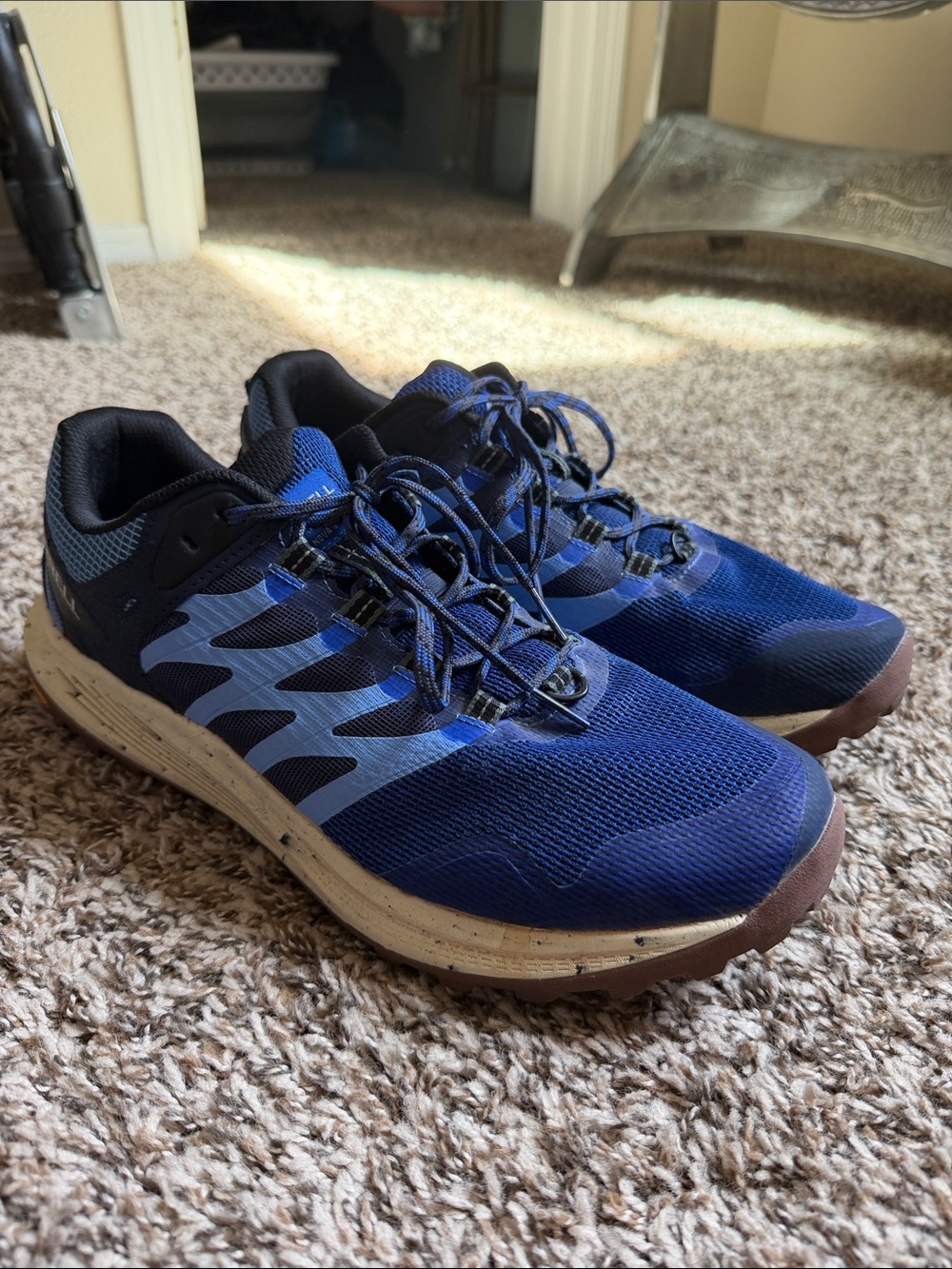 Merrell Nova 3 Men's Blue and Black Athletic Trail Shoes